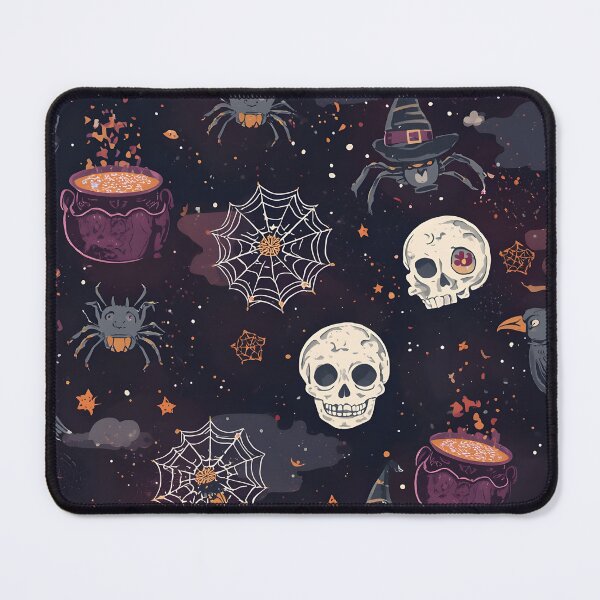Item preview, Dark Enchanted Halloween: Skulls and Ravens Pattern designed and sold by MoonlitDoodles1.