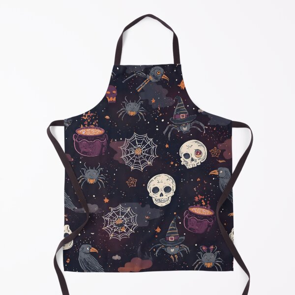 Item preview, Dark Enchanted Halloween: Skulls and Ravens Pattern designed and sold by MoonlitDoodles1.