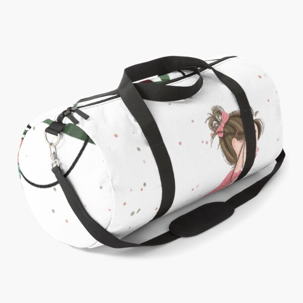 Item preview, Girl Cycling with Her Dog and Many Christmas Presents on a Bike designed and sold by SnorgleKip.