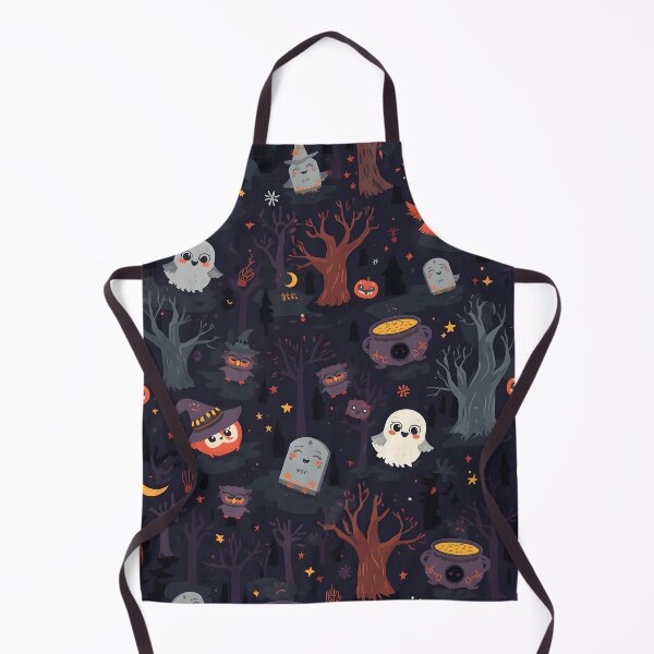 Item preview, Spooky Woodland Critters: Cute Forest Halloween Pattern designed and sold by MoonlitDoodles1.