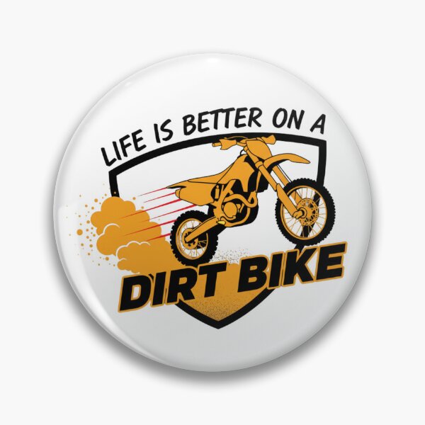 Item preview, Life Is Better On A Dirt Bike Logo Silhouette Motocross Enduro Orange Minimalist designed and sold by DibuHumor.
