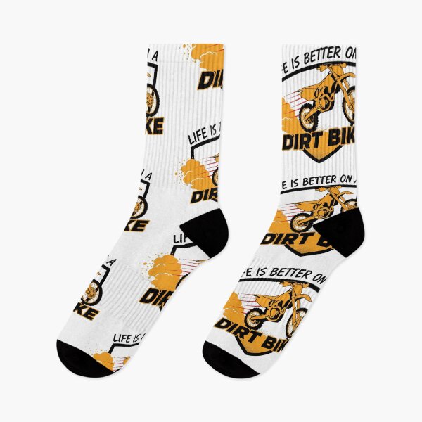Item preview, Life Is Better On A Dirt Bike Logo Silhouette Motocross Enduro Orange Minimalist designed and sold by DibuHumor.