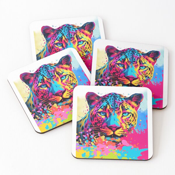 Item preview, Bright multicolored tiger with paint splash  designed and sold by Design Dreamer.