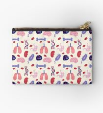 Biology Organs and Cells Pattern Studio Pouch
