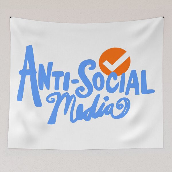 Item preview, Anti Social Media Icon Tee designed and sold by DNC1134.