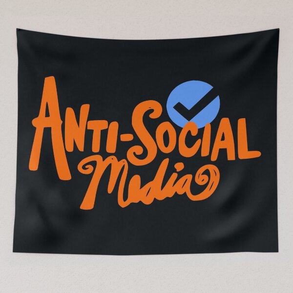 Item preview, Anti Social Media Icon Tee designed and sold by DNC1134.