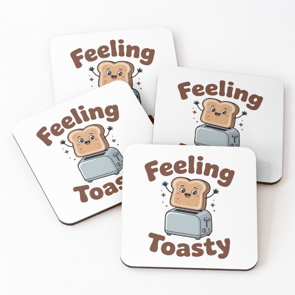 Item preview, Feeling Toasty - Cute Bread Toast Character designed and sold by ShirtHatch.