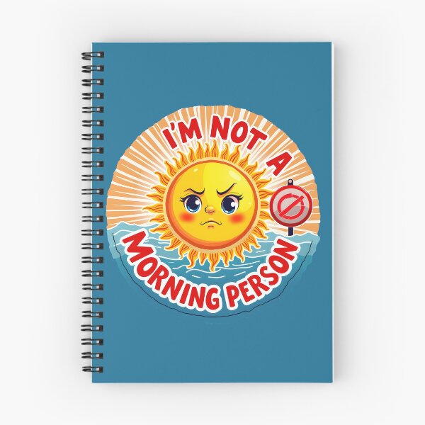 Item preview, I’m Not a Morning Person Grumpy face  Sun designed and sold by BDLdesigns.