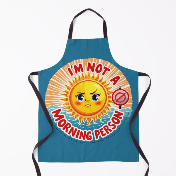 Item preview, I’m Not a Morning Person Grumpy face  Sun designed and sold by BDLdesigns.