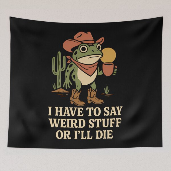 Item preview, Silly Style Vintage Frog 90s Quote Humor Funny designed and sold by JackyEstera.