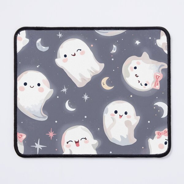 Item preview, Pastel Spooktacular: Adorable Ghost Pattern designed and sold by MoonlitDoodles1.