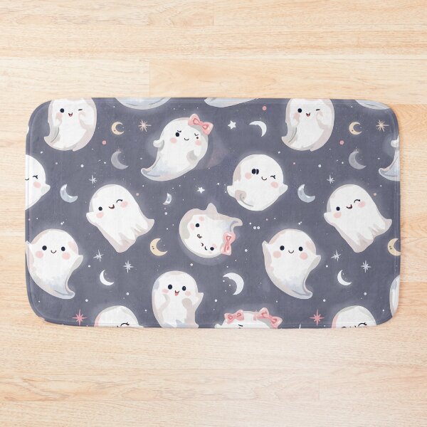 Item preview, Pastel Spooktacular: Adorable Ghost Pattern designed and sold by MoonlitDoodles1.
