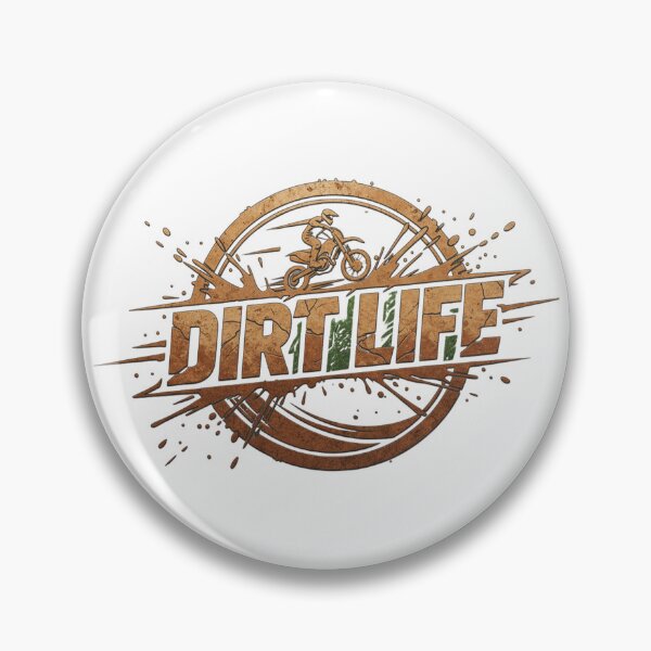 Item preview, DIRT LIFE Motocross Mud Enduro Offroad Rider Offroad Vintage Logo designed and sold by DibuHumor.