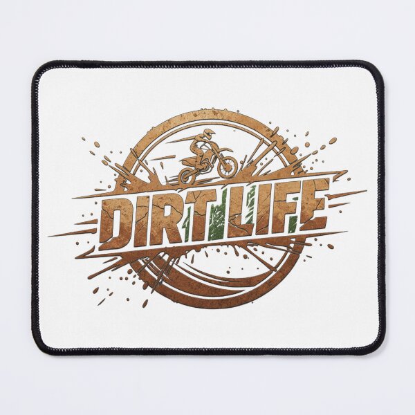 Item preview, DIRT LIFE Motocross Mud Enduro Offroad Rider Offroad Vintage Logo designed and sold by DibuHumor.