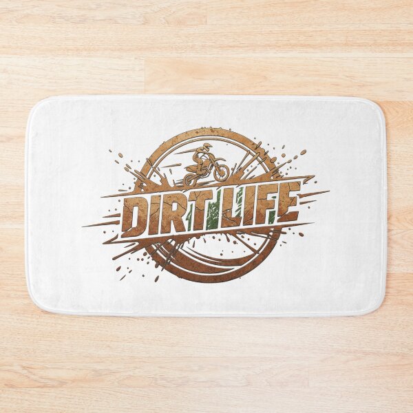 Item preview, DIRT LIFE Motocross Mud Enduro Offroad Rider Offroad Vintage Logo designed and sold by DibuHumor.