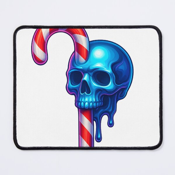 Item preview, Candy Cane Skull – Neon Christmas designed and sold by Savannarojas.