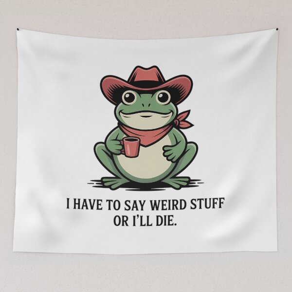 Item preview, Quote Vintage Frog 90s Humor Style Funny Silly designed and sold by JackyEstera.