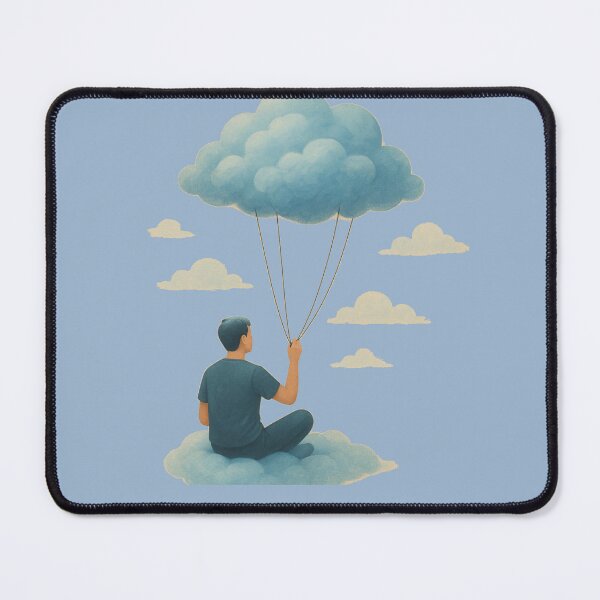 Item preview, Dream Chaser Sitting on Cloud T-Shirt | Aesthetic Peaceful Sky Tee designed and sold by KDesignCrafts.
