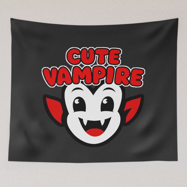 Item preview, Cute Vampire Face – Kawaii Halloween Dracula for Kids & Spooky Lovers designed and sold by averagejoekster.