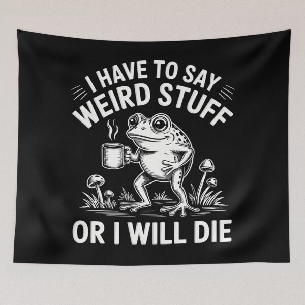 Item preview, Vintage Frog Funny Silly Humor Quote 90s Style designed and sold by JackyEstera.