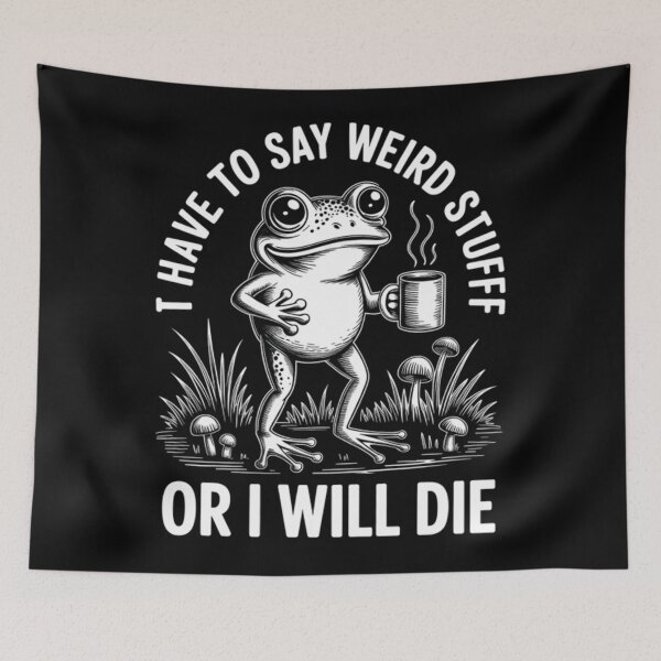 Item preview, Silly Frog 90s Humor Style Vintage Quote Funny designed and sold by JackyEstera.