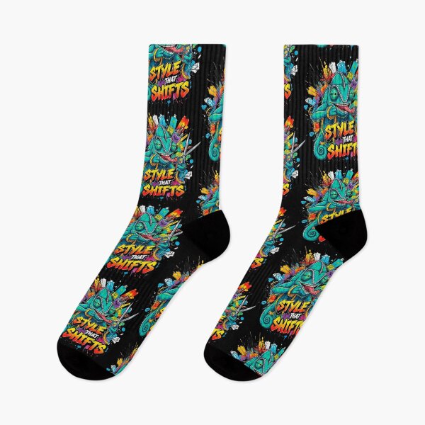 Item preview, Graffiti Style Shifting Chameleon designed and sold by SholoStudio.