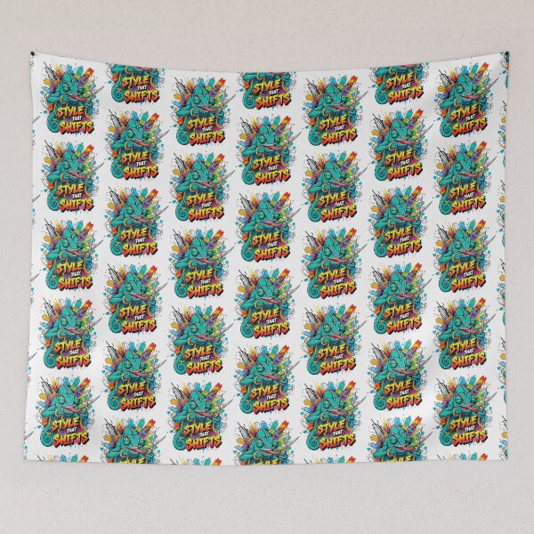Item preview, Graffiti Style Shifting Chameleon designed and sold by SholoStudio.