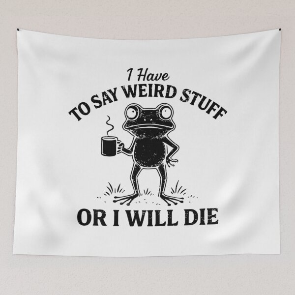 Item preview, Quote Frog Humor Funny Vintage Style 90s Silly designed and sold by JackyEstera.
