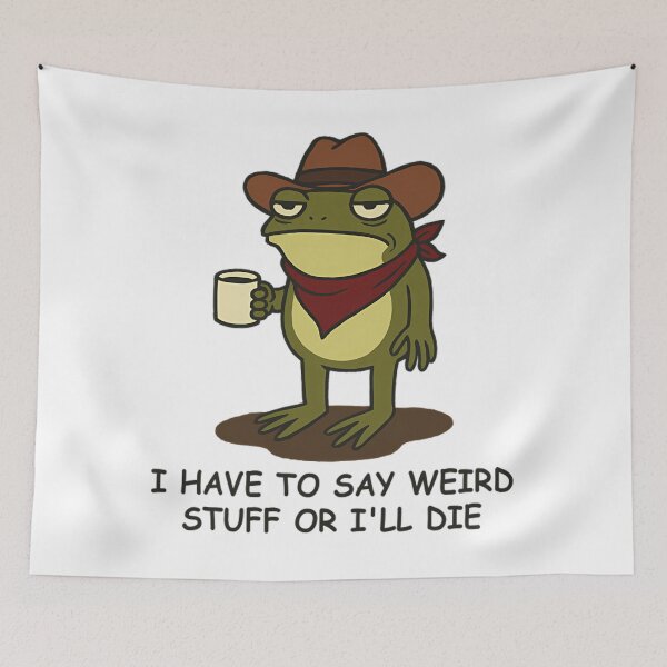 Item preview, Style Vintage Humor 90s Silly Quote Frog Funny designed and sold by JackyEstera.
