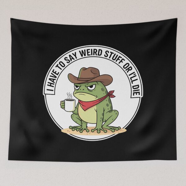 Item preview, Frog 90s Style Quote Silly Vintage Funny Humor designed and sold by JackyEstera.