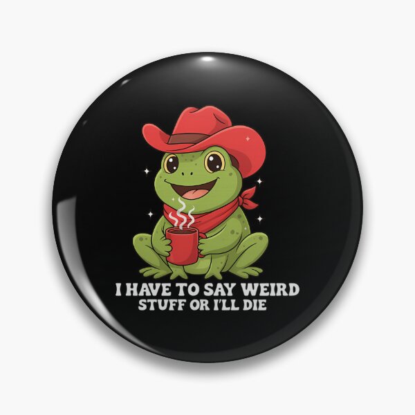 Item preview, Frog Humor 90s Silly Funny Vintage Style Quote designed and sold by JackyEstera.