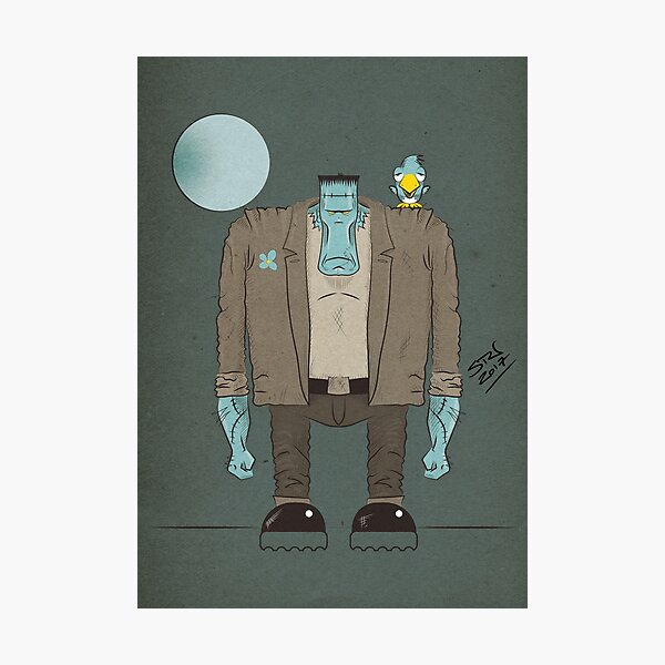 Frankenstein's Monster cartoon Photographic Print