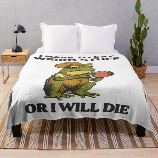 Item preview, Silly Humor Frog Vintage Style Funny 90s Quote designed and sold by JackyEstera.