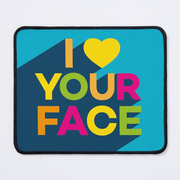 Item preview, I Love Your Face — Colourful Graphic Print designed and sold by INNIT ART.
