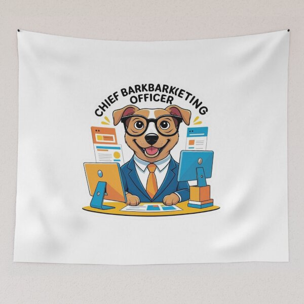 Item preview, Chief Barketing Officer – Funny Dog Lover Pun Design designed and sold by LOLbySA.