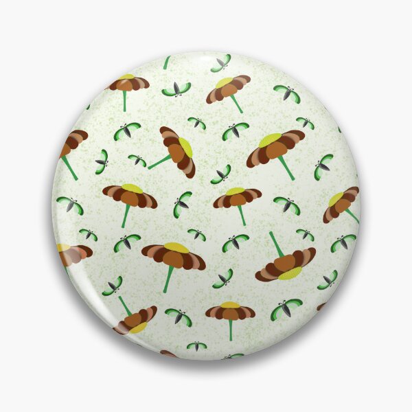 Item preview, Blooming Reddish Brown Flowers with Bees Pattern designed and sold by Preeyanc.