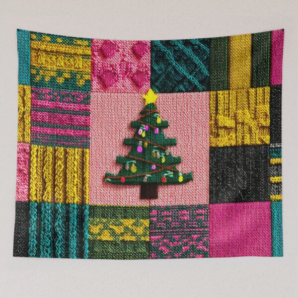 Item preview, Patchwork Christmas Tree Lights designed and sold by scicilysimonee.
