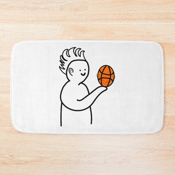 Item preview, Cartoon Character Holding A Basketball  designed and sold by surfcotcam.