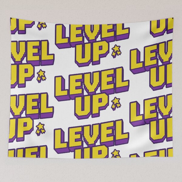 Item preview, Level up to success with this vibrant pixelated motivation graphic designed and sold by DigitalGraphic1.