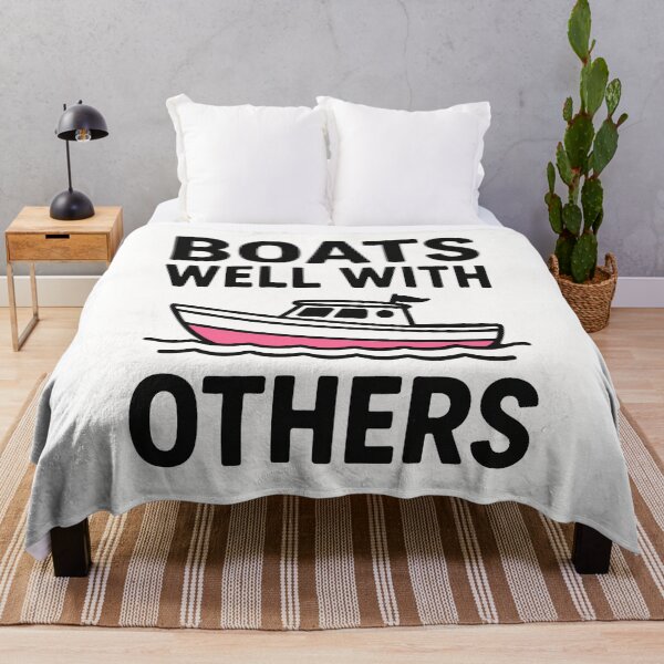 Item preview, Boats Well With Others Pink White designed and sold by ChristinasMess.