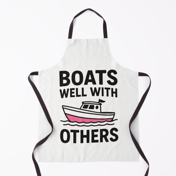 Item preview, Boats Well With Others Pink White designed and sold by ChristinasMess.