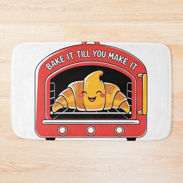 Item preview, Bake It Till You Make It – Funny Croissant Baking Pun Design designed and sold by LOLbySA.