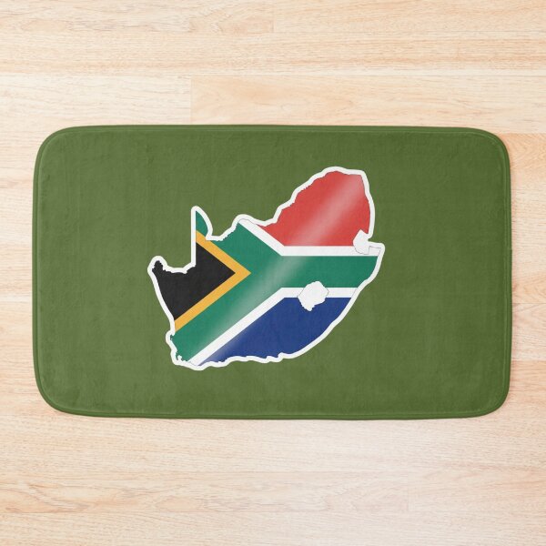 Item preview, South Africa Flag Map Sticker – National Pride in Bold Colors designed and sold by The Digital Compass.