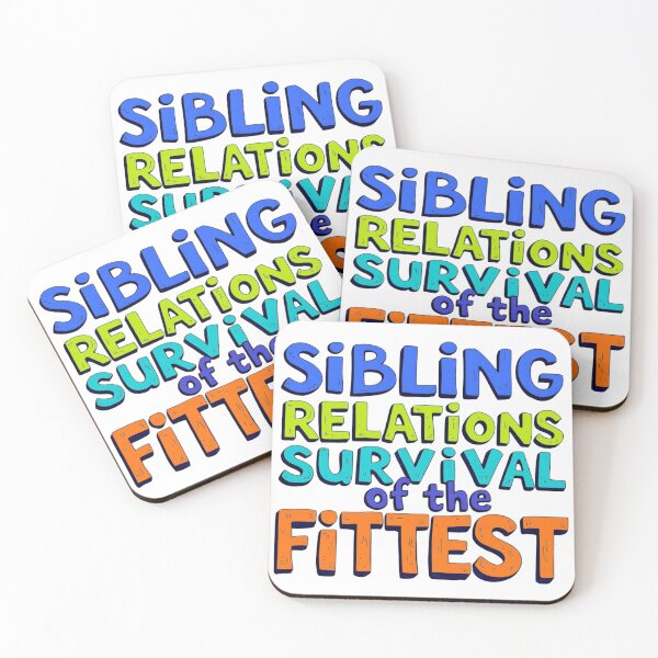 Item preview, Sibling Relations Survival of the Fittest Funny designed and sold by SholoStudio.