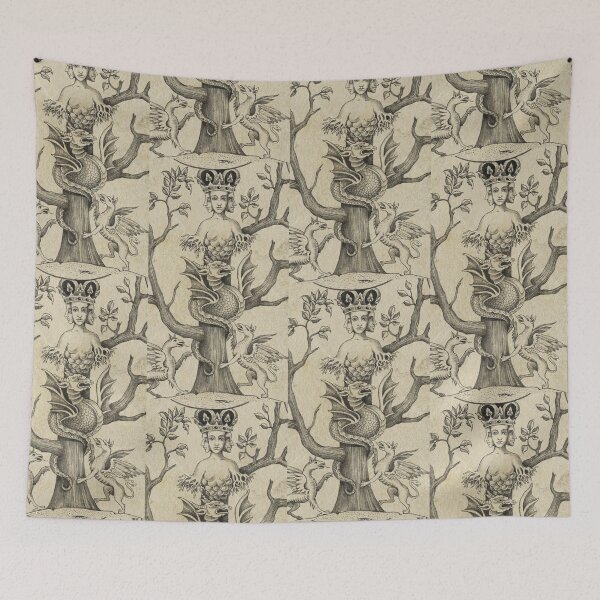 Item preview, Vintage Demonic illustration designed and sold by Vintage Designs +.