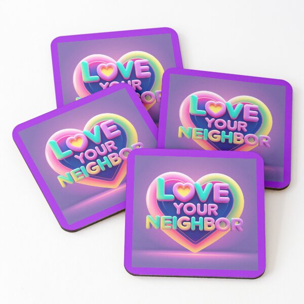 Item preview, Colorful Love your neighbor designed and sold by Heavens Light.