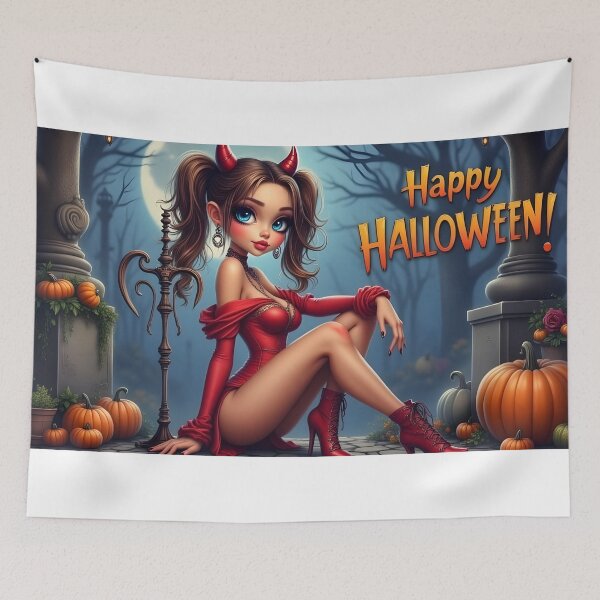 Item preview, Happy Halloween Devil Princess designed and sold by svace.