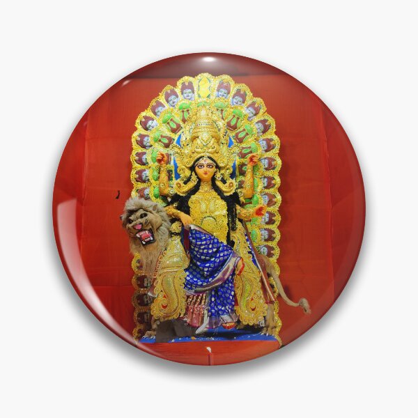 Item preview, Magnificent Goddess Jagadhatri Idol With Selective Focus designed and sold by KARTICK DUTTA.