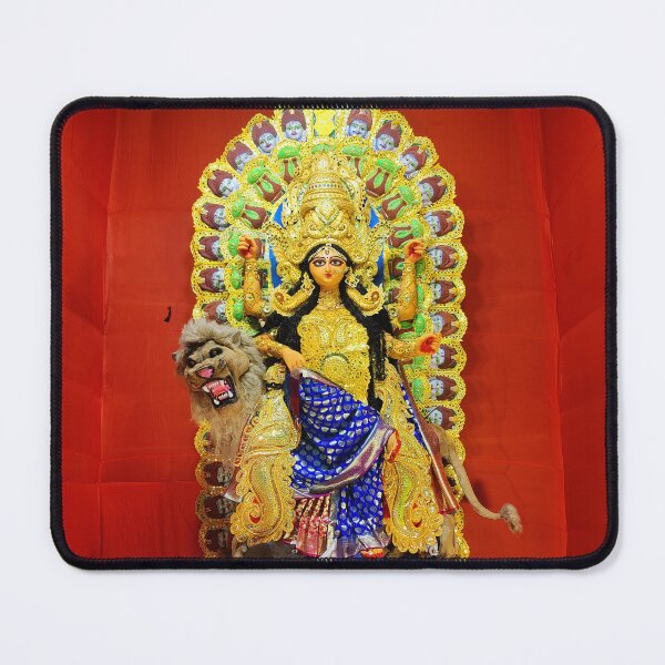 Item preview, Magnificent Goddess Jagadhatri Idol With Selective Focus designed and sold by KARTICK DUTTA.