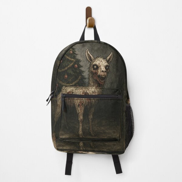 Item preview, creepy zombie llama celebrates Christmas designed and sold by Mauswohn.